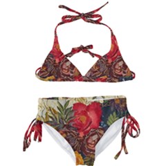 Floral Design 06 Kids  Classic Bikini Set by myclothy