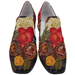 Floral Design 06 Women Slip On Heel Loafers