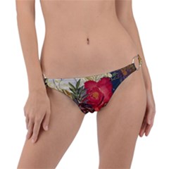 Floral Design 06 Ring Detail Bikini Bottoms