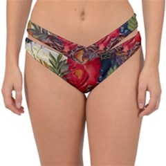 Floral Design 06 Double Strap Halter Bikini Bottoms