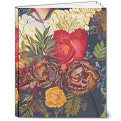 Floral Design 06 8  X 10  Softcover Notebook