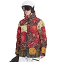 Floral Design 06 Men s Multi Pockets Zip Ski and Snowboard Waterproof Breathable Jacket View2