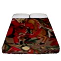 Christmas Art 01 Fitted Sheet (Queen Size) View1