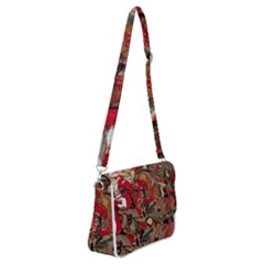 Christmas Art 01 Shoulder Bag with Back Zipper