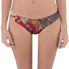 Christmas Art 01 Reversible Hipster Bikini Bottoms