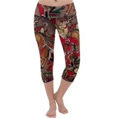 Christmas Art 01 Capri Yoga Leggings