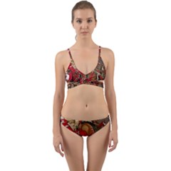 Christmas Art 01 Wrap Around Bikini Set