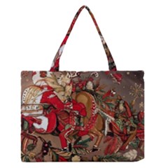 Christmas Art 01 Zipper Medium Tote Bag