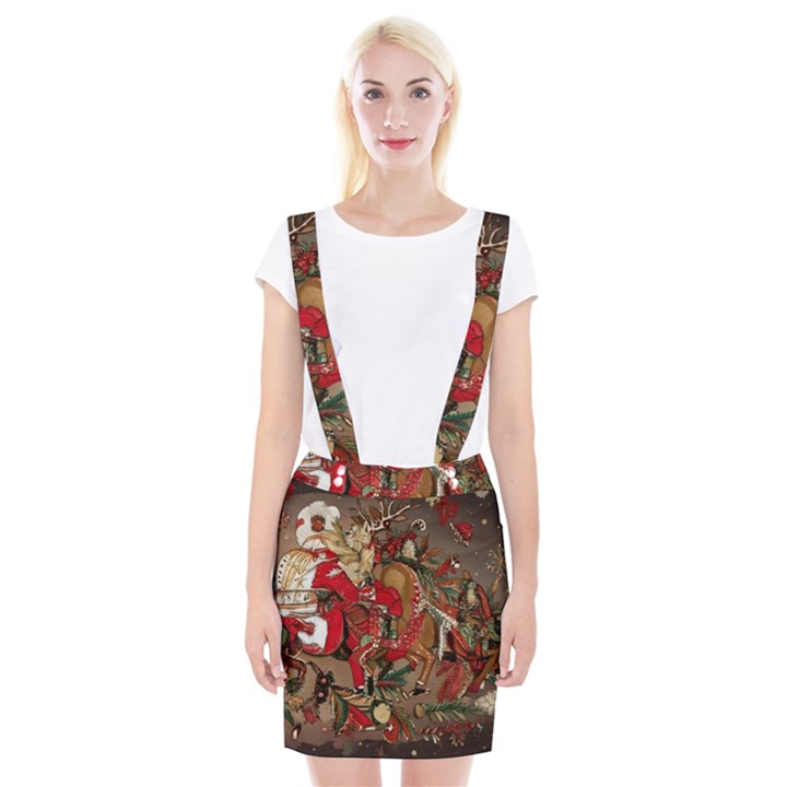 Christmas Art 01 Braces Suspender Skirt