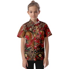 Christmas Art 01 Kids  Short Sleeve Shirt