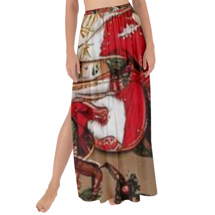 Christmas Art 01 Maxi Chiffon Tie-Up Sarong