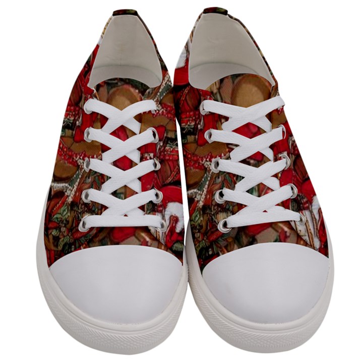 Christmas Art 01 Men s Low Top Canvas Sneakers