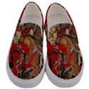 Christmas Art 01 Men s Canvas Slip Ons View1