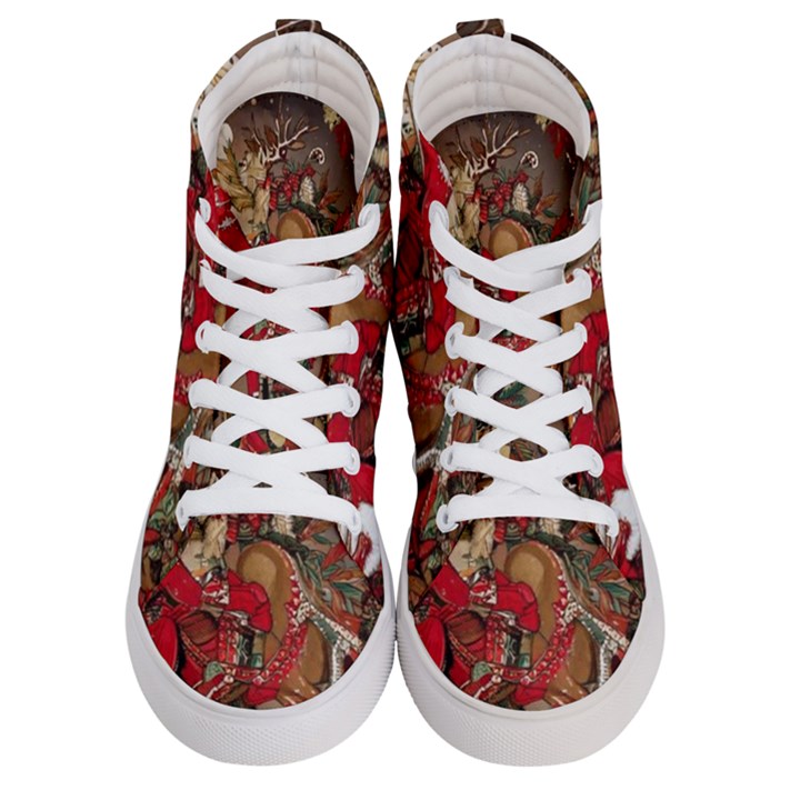 Christmas Art 01 Men s Hi-Top Skate Sneakers