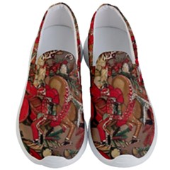 Christmas Art 01 Men s Lightweight Slip Ons