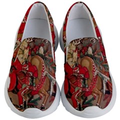 Christmas Art 01 Kids Lightweight Slip Ons