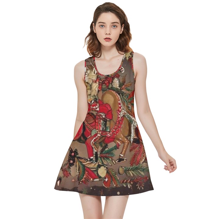 Christmas Art 01 Inside Out Reversible Sleeveless Dress