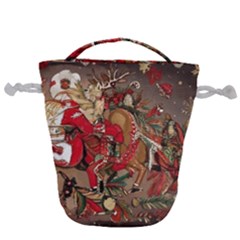 Christmas Art 01 Drawstring Bucket Bag