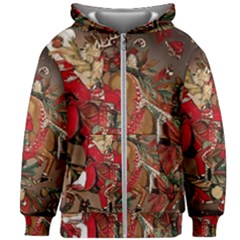 Christmas Art 01 Kids  Zipper Hoodie Without Drawstring