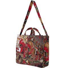 Christmas Art 01 Square Shoulder Tote Bag