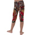 Christmas Art 01 Kids  Lightweight Velour Capri Leggings  View4