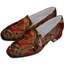 Christmas Art 01 Women s Chunky Heel Loafers View2