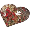 Christmas Art 01 Wooden Puzzle Heart View2