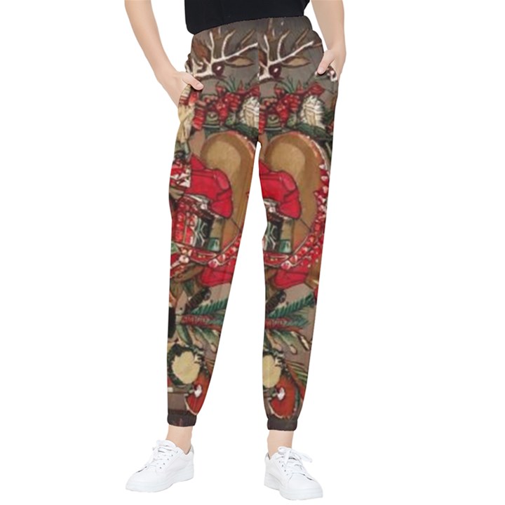 Christmas Art 01 Women s Tapered Pants