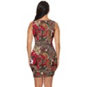 Christmas Art 01 Draped Bodycon Dress View4