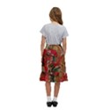 Christmas Art 01 Kids  Ruffle Flared Wrap Midi Skirt View4