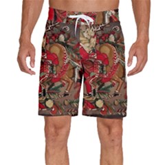 Christmas Art 01 Men s Beach Shorts