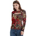 Christmas Art 01 Women s Cut Out Long Sleeve T-Shirt View2