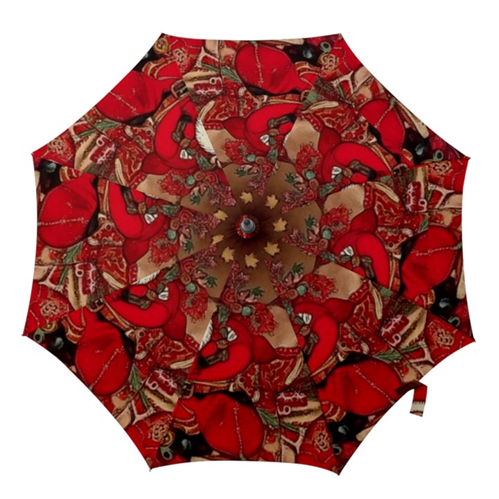 Christmas Art Hook Handle Umbrellas (Large)