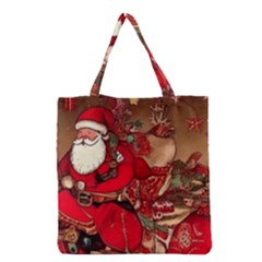 Christmas Art Grocery Tote Bag