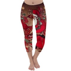 Christmas Art Capri Winter Leggings 