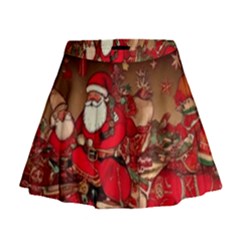 Christmas Art Mini Flare Skirt by myclothy