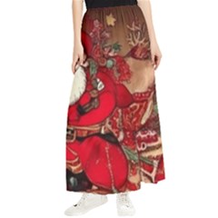 Christmas Art Maxi Chiffon Skirt