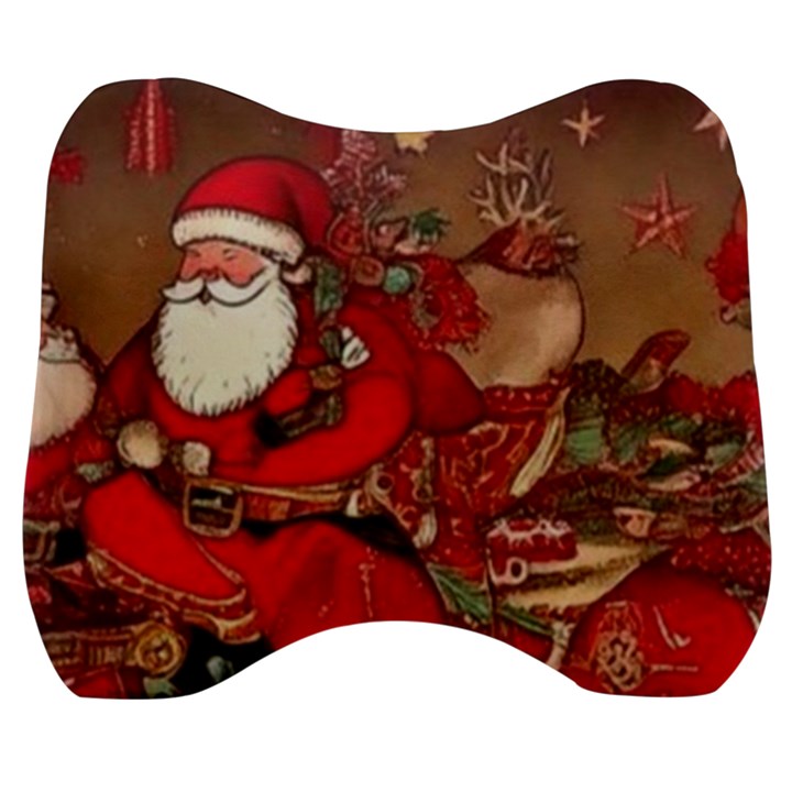 Christmas Art Velour Head Support Cushion