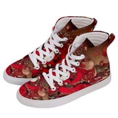 Christmas Art Women s Hi-top Skate Sneakers