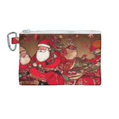 Christmas Art Canvas Cosmetic Bag (medium)