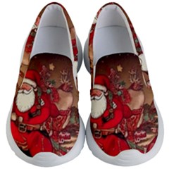 Christmas Art Kids Lightweight Slip Ons