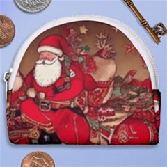 Christmas Art Horseshoe Style Canvas Pouch