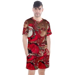 Christmas Art Men s Mesh T-shirt And Shorts Set