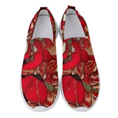 Christmas Art Women s Slip On Sneakers by myclothy