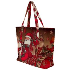 Christmas Art Zip Up Canvas Bag