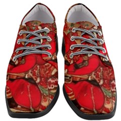 Christmas Art Women Heeled Oxford Shoes