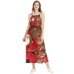 Christmas Art Boho Sleeveless Summer Dress