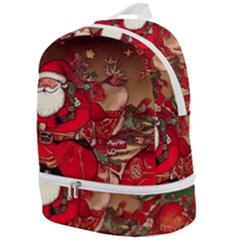 Christmas Art Zip Bottom Backpack by myclothy