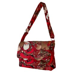 Christmas Art Full Print Messenger Bag (m)