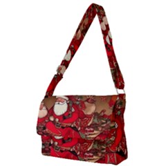 Christmas Art Full Print Messenger Bag (l)